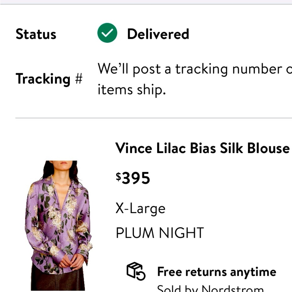 Vince Plum Silk Blouse